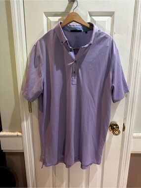 Greyson Light Purple Polo Shirt Short Sleeve Preppy XL
